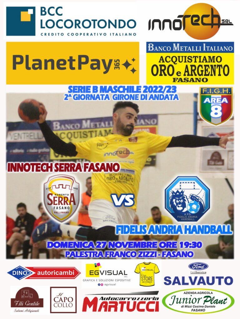 Innotech Serra Fasano a caccia della prima vittoria Innotech Serra Fasano a caccia della prima vittoria - Osservatorio Fasano